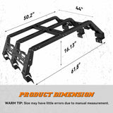 Overland Truck Bed Rack Tent Rack for Toyota Tacoma